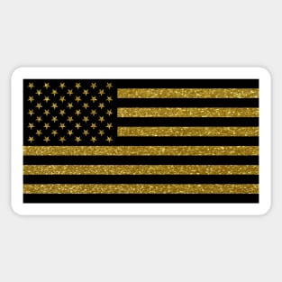 Ancap American flag black Sticker